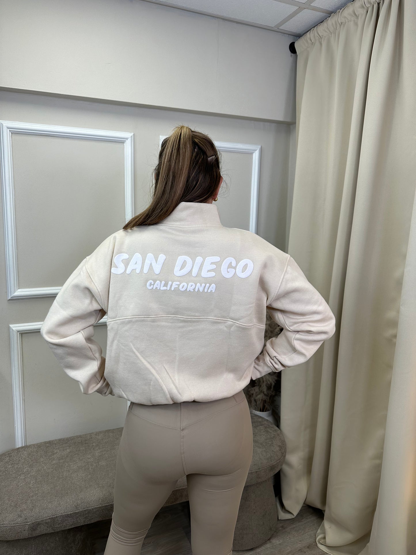 San Diego Half zip jumper