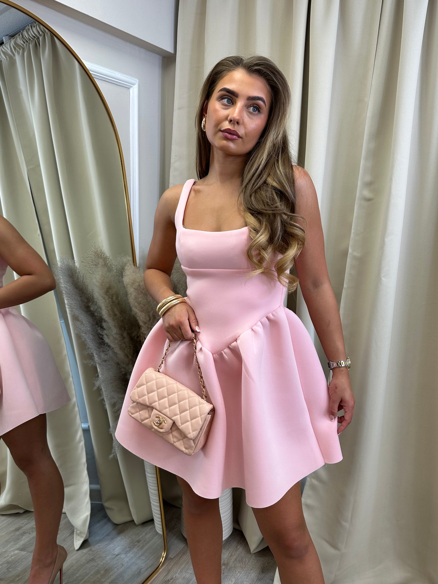 Neoprene Structured Mini Dress