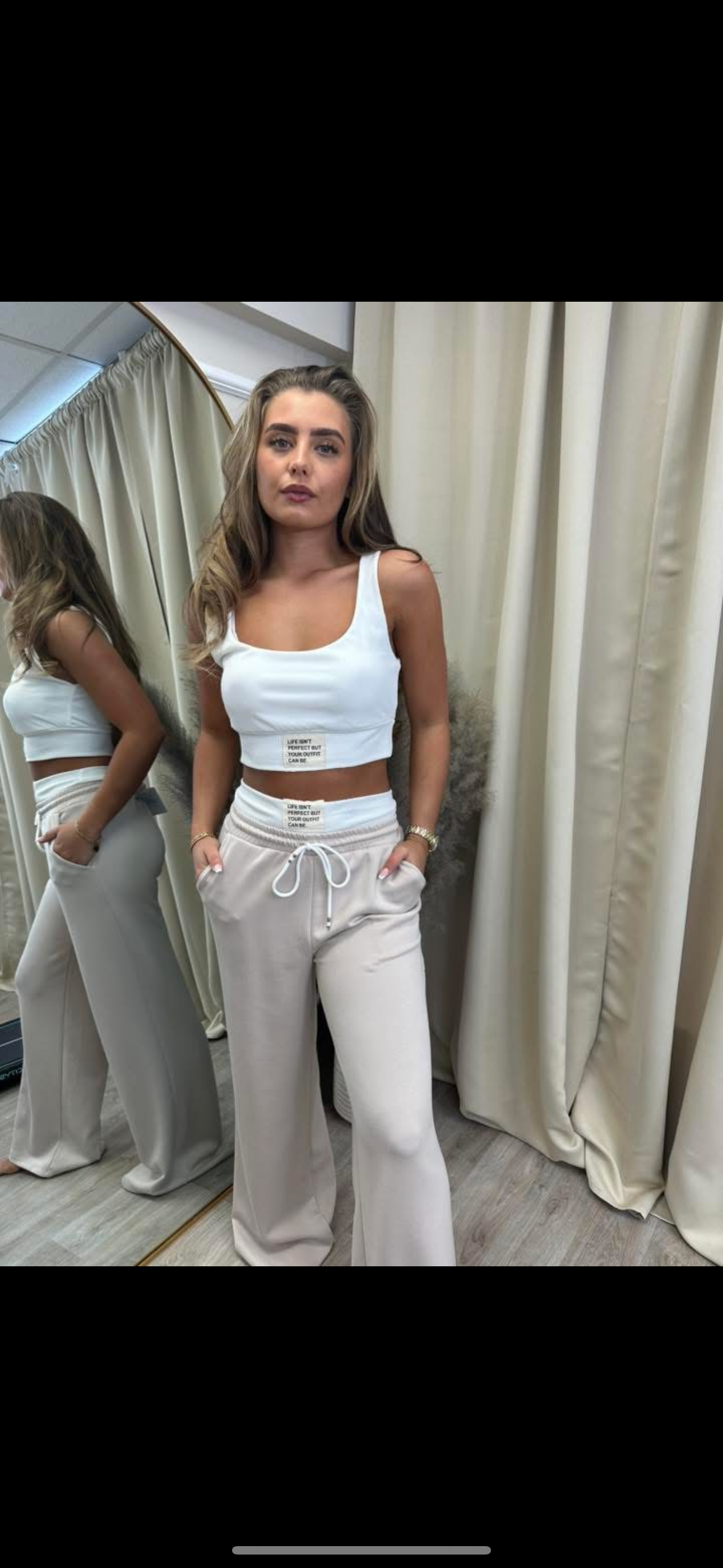 Joggers and crop top set