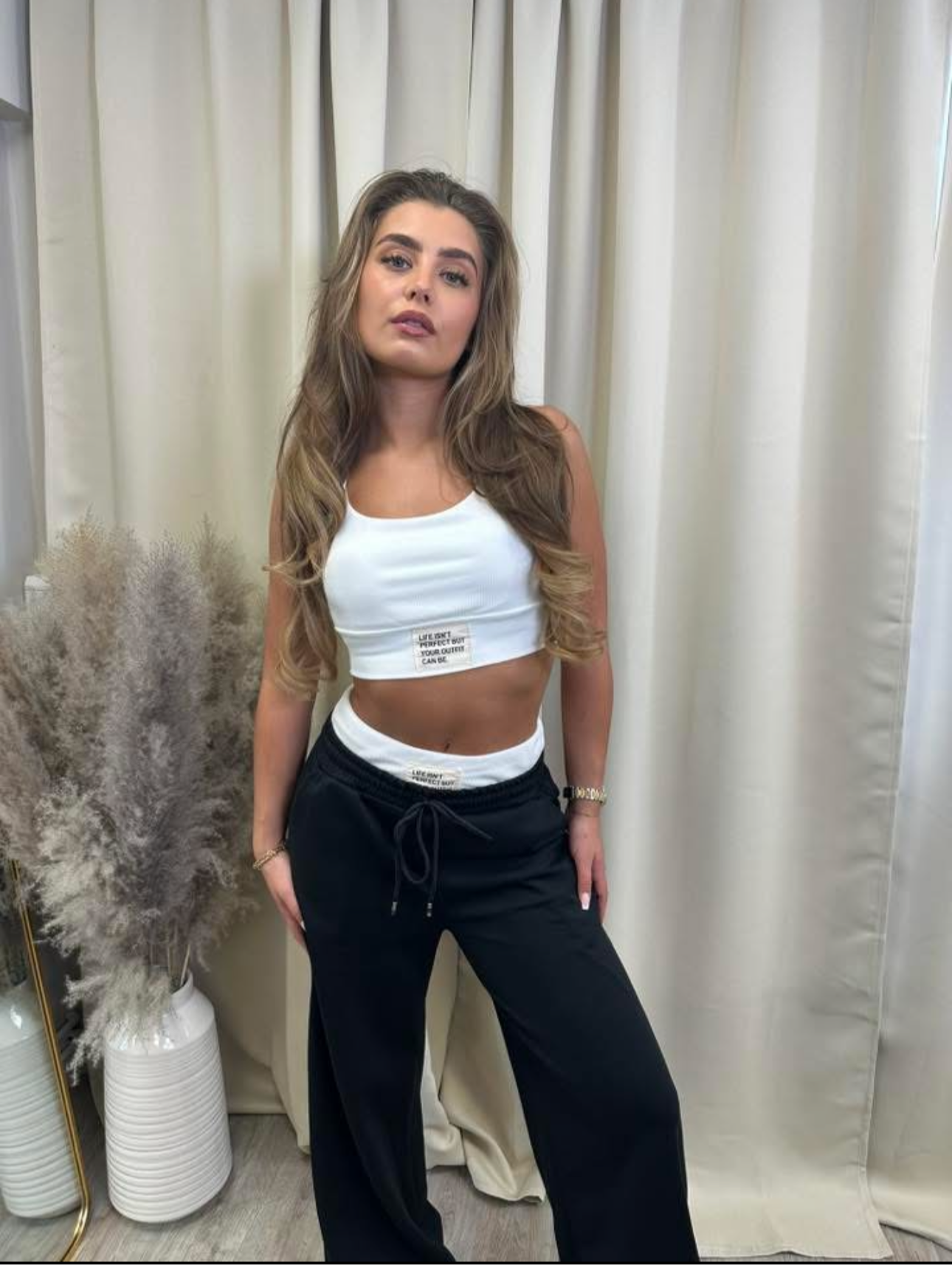 Joggers and crop top set