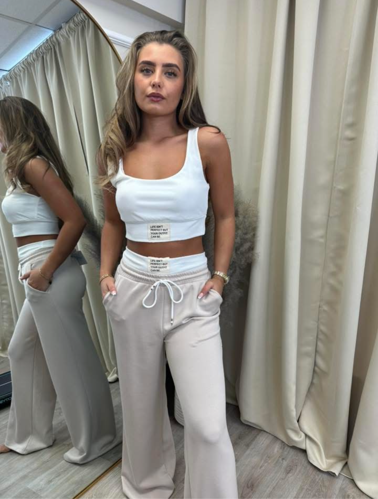 Joggers and crop top set