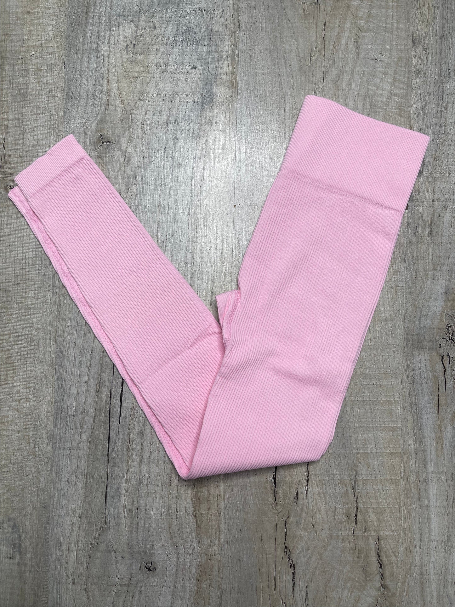 RIBBED” HIGH WAIST SEAMLESS LEGGINGS