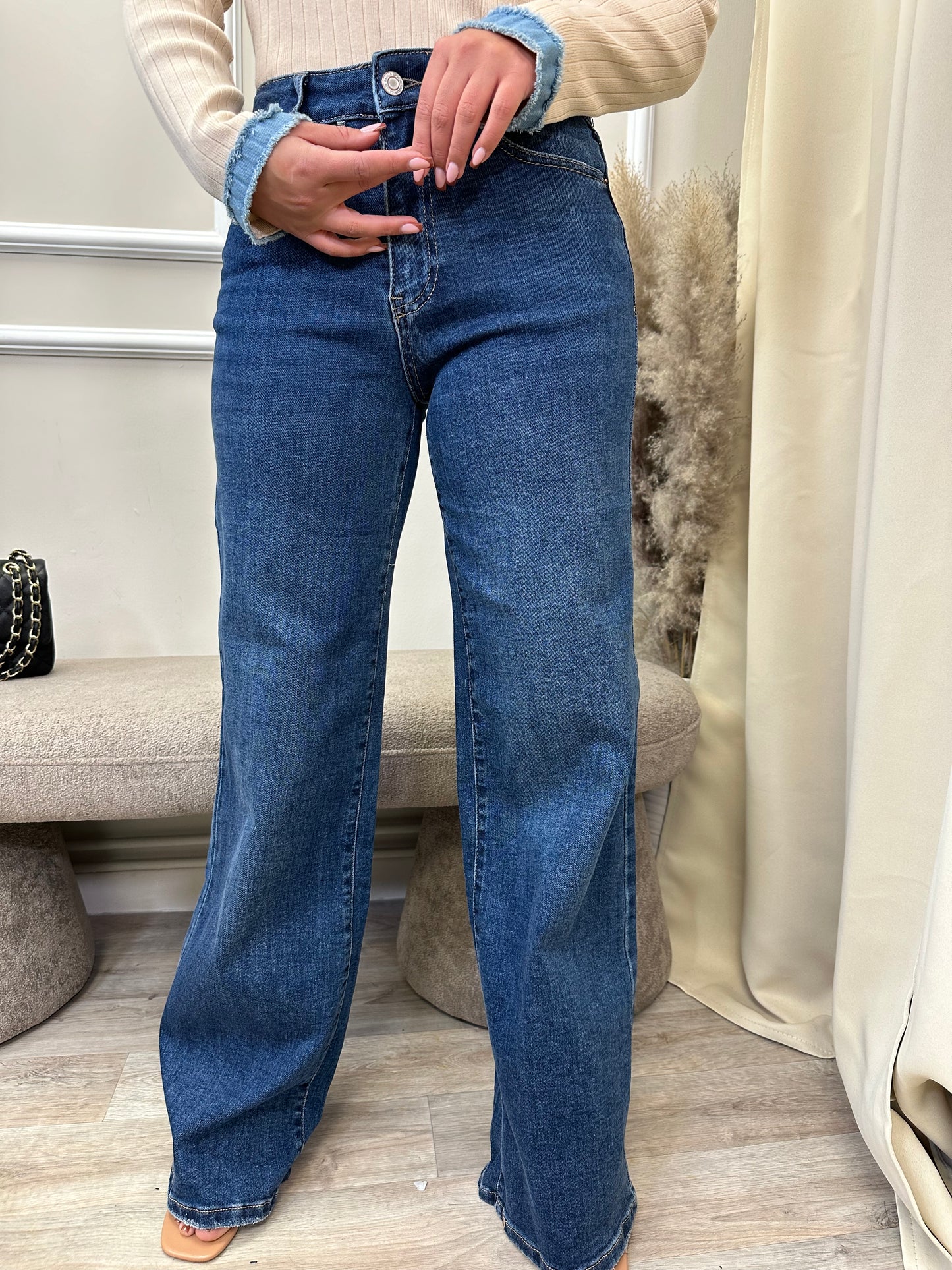 DAD JEANS dark blue - Standard Leg