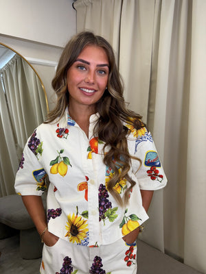 Dolcie” Lightweight Denim short set