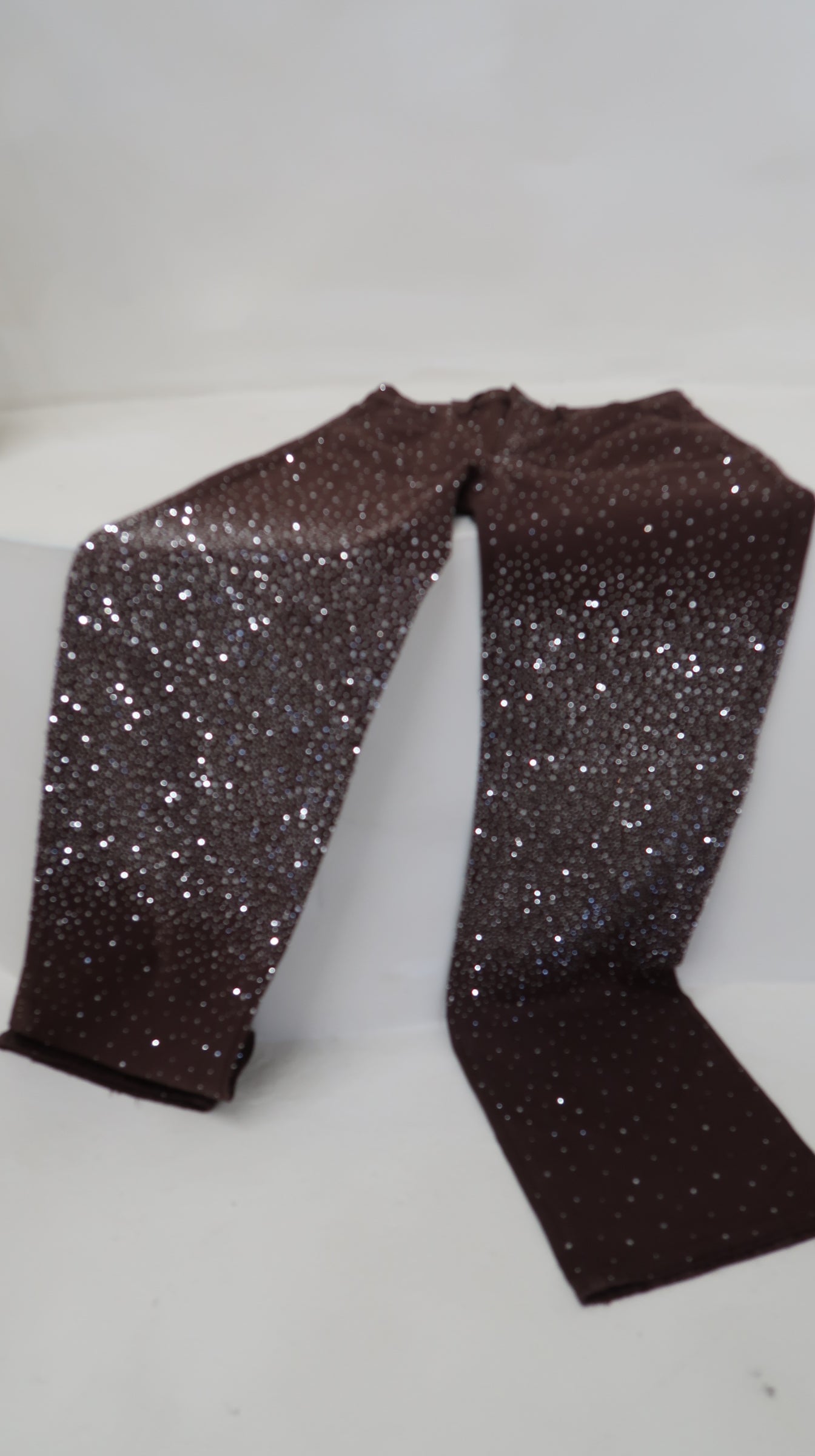 Tall Sequin brown jeans 34”
