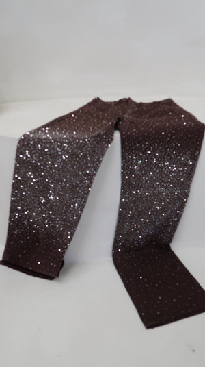 Tall Sequin brown jeans 34”