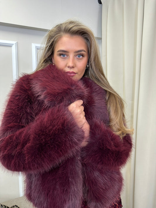 CELINE” FAUX FUR JACKET