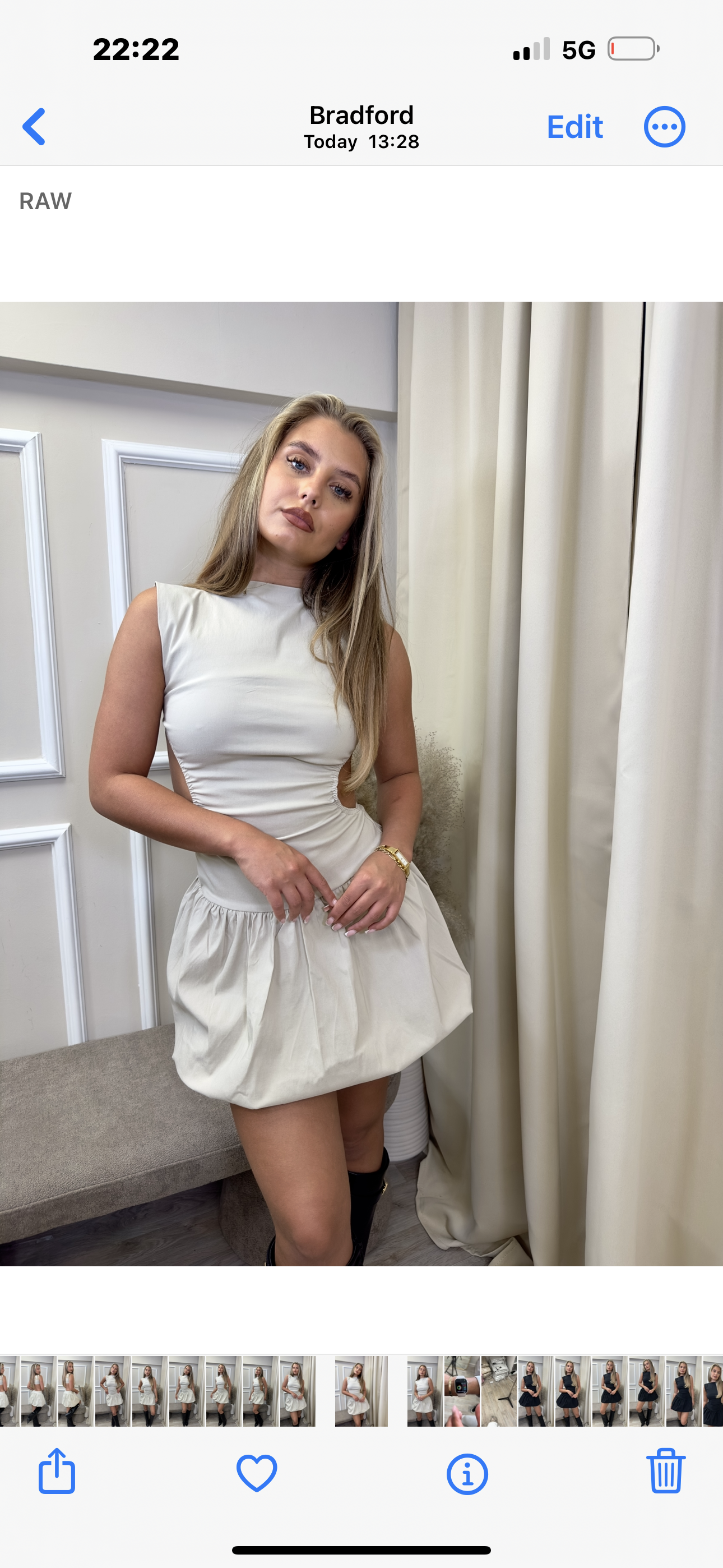 GABBI” CUT OUT DRESS