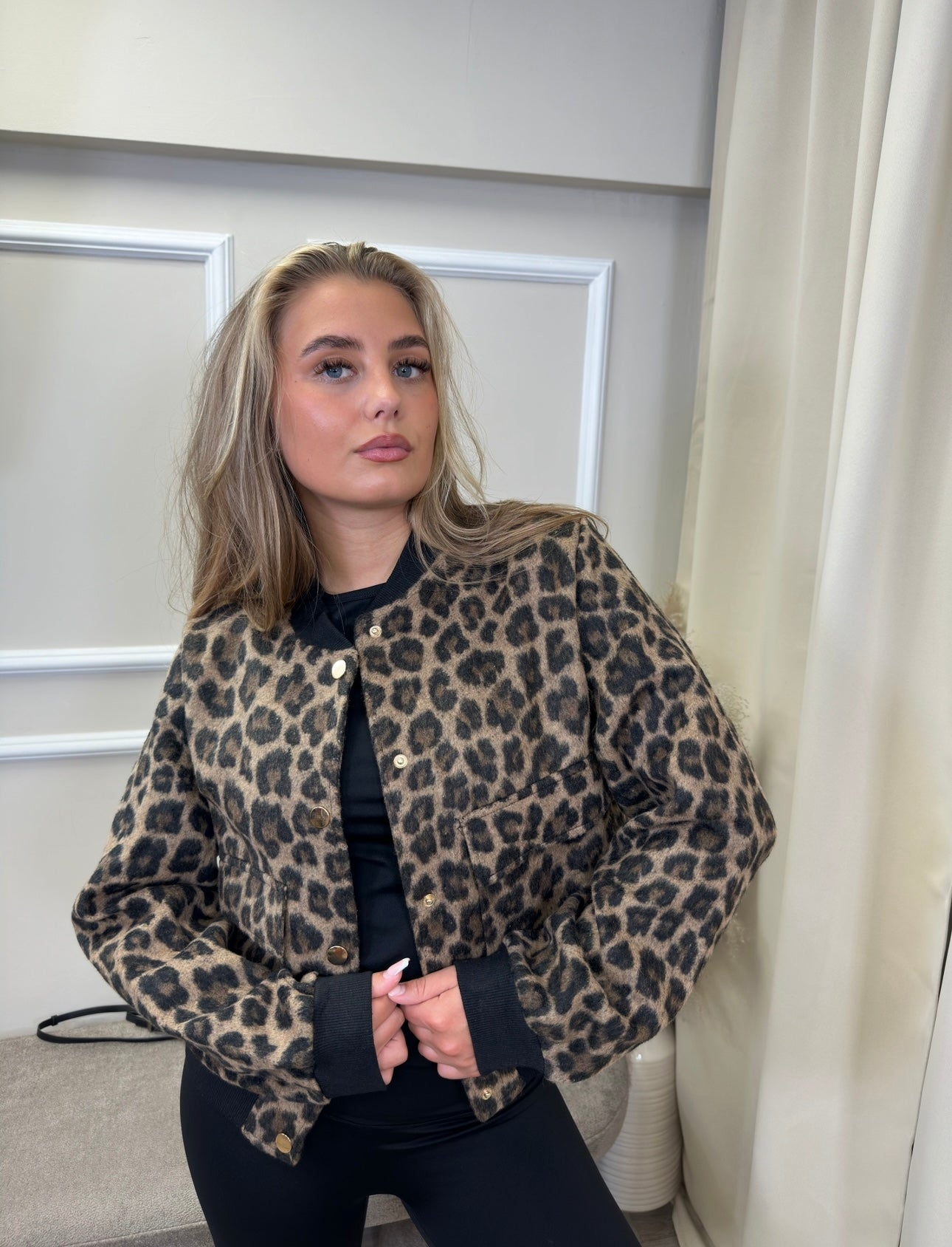 LEOPARD PRINT JACKET