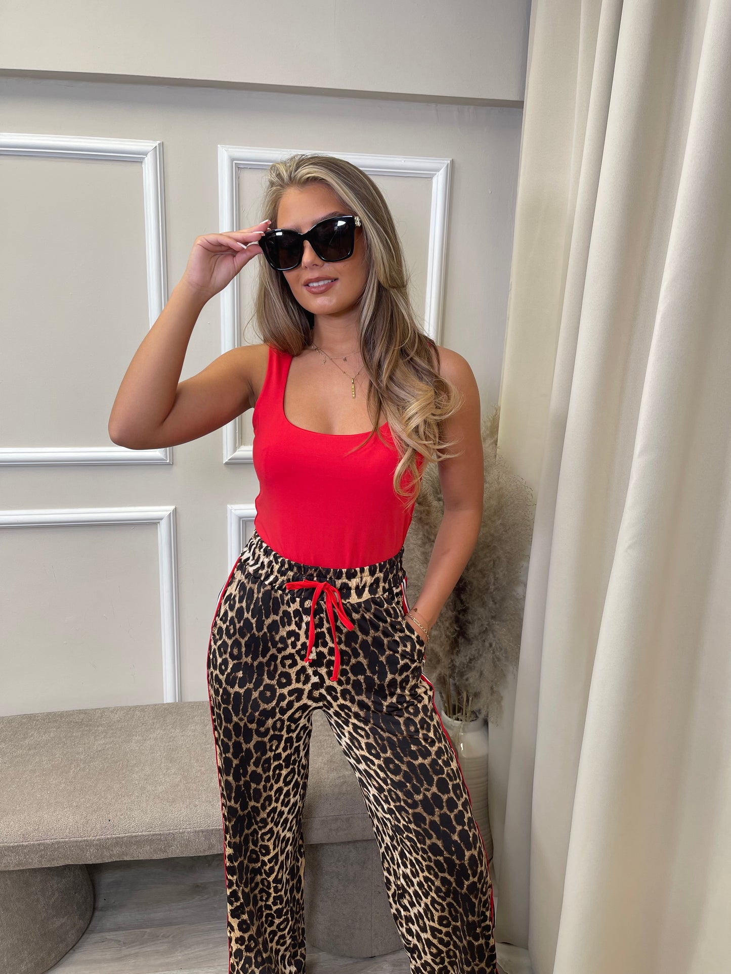 LEOPARD PRINT PANTS