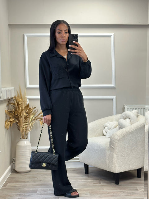 KYRA” EMBROIDERED SHIRT AND TROUSERS CO-ORD
