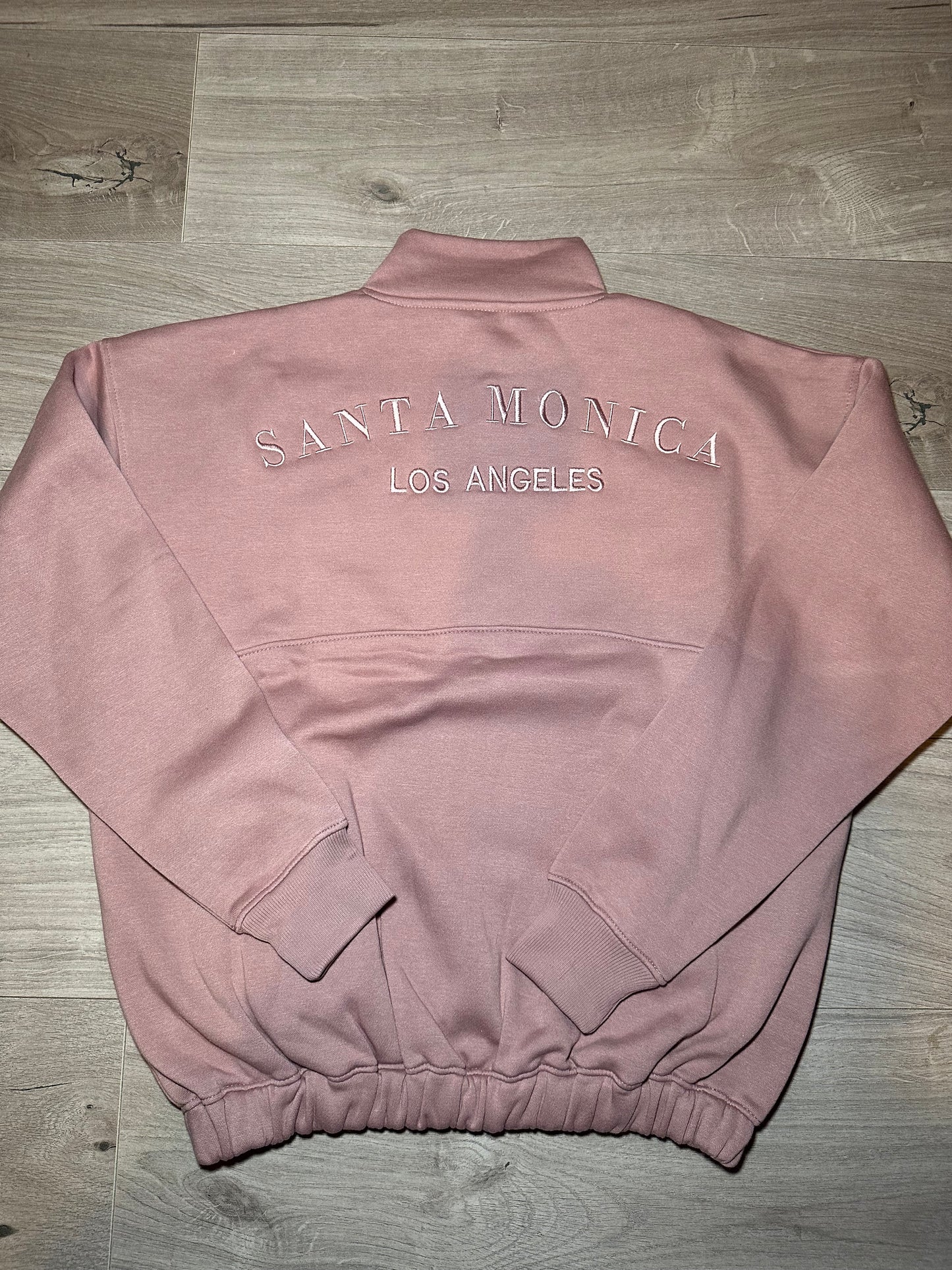 SANTA MONICA 1/4 ZIP JUMPER MAUVE