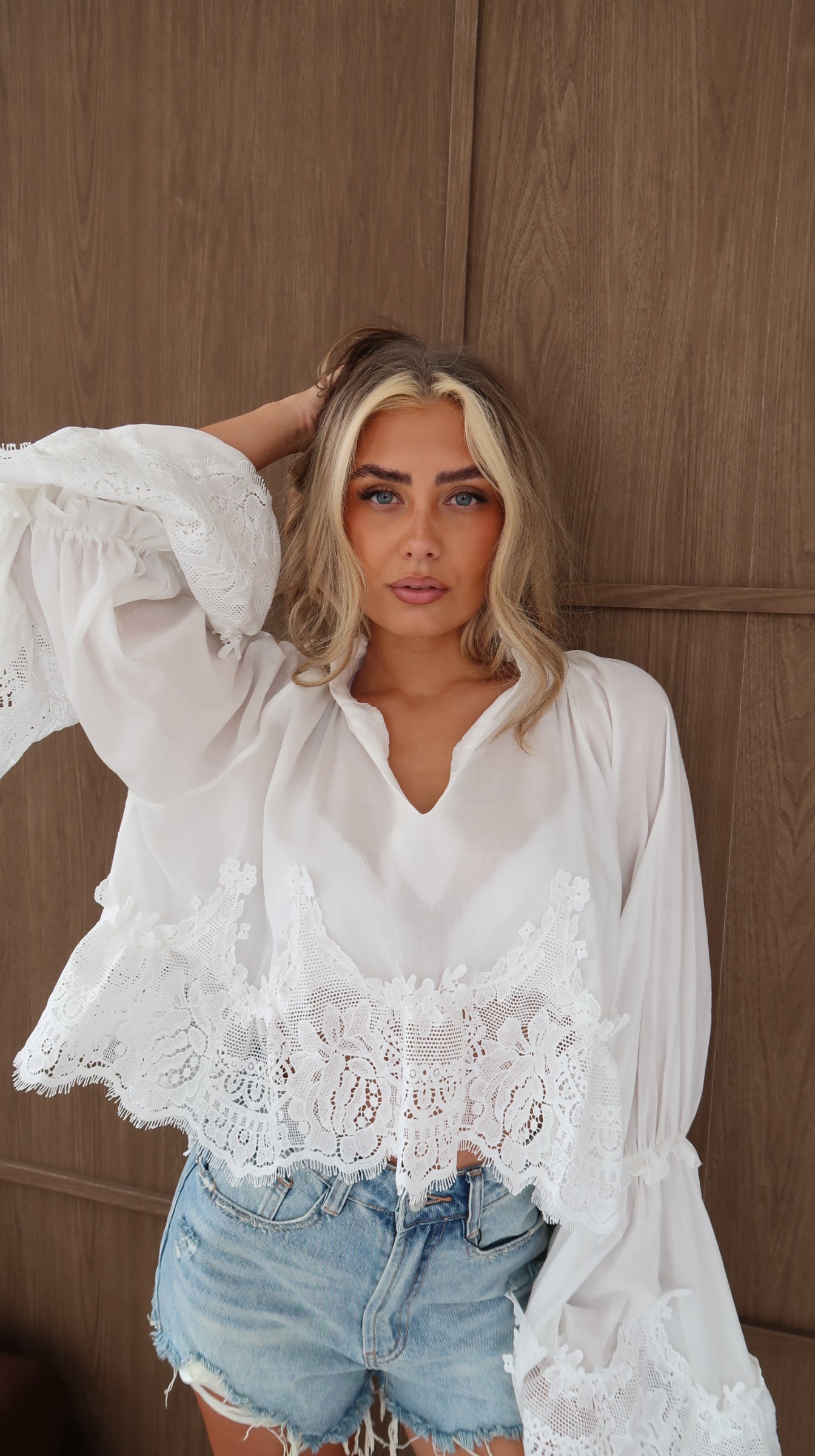 Bohemian white shirt