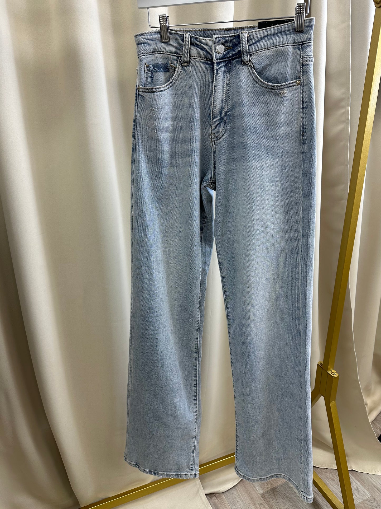 Tall wide leg jeans blue