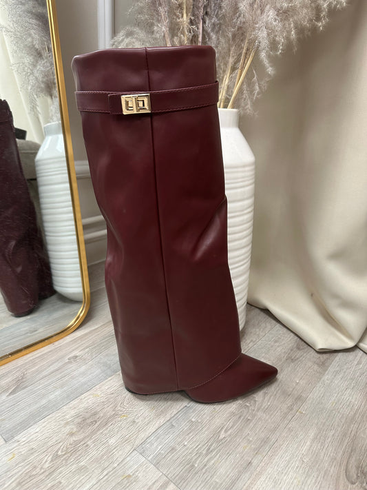 GIGI” Boots Burgundy